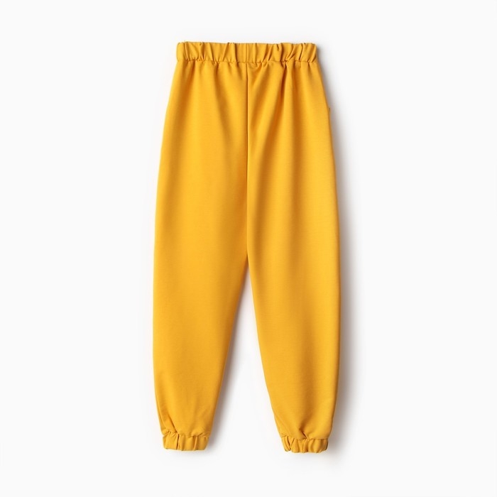 Брюки для девочек, цвет жёлтый, рост 152 см