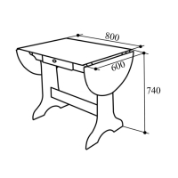 Кухонный уголок КУ-19 Л, 2 У, 1450х1050х830, Венге/Бежевый/Коричневый