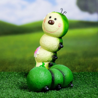 Садовая фигура "Гусеница-Красотка" 14х19х22см Садовая фигура "Гусеница-Красотка" 14х19х22см