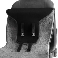 Накидка на сиденье, натуральная шерсть, 145х55 см, серая