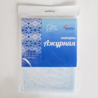 Скатерть без основы многоразовая &laquo;Ажурная&raquo;, 132&times;220 см, цвет микс