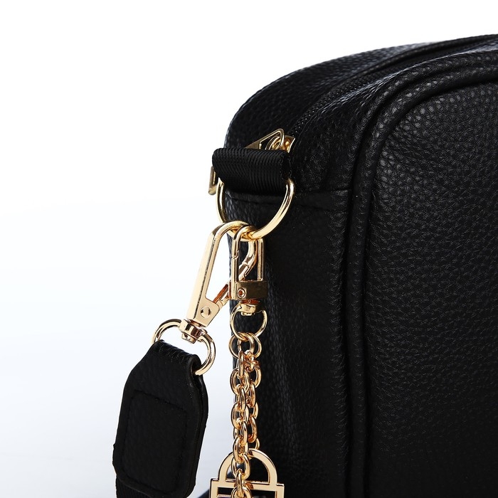 Сумка женская из искусственной кожи &laquo;чёрный&raquo;, 19х14х6 см.