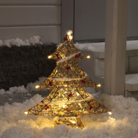 Светодиодная фигура «Ёлка с ягодами» 40 × 50 × 10 см, металл, 220 В, свечение тёплое белое Светодиодная фигура «Ёлка с ягодами» 40 × 50 × 10 см, металл, 220 В, свечение тёплое белое