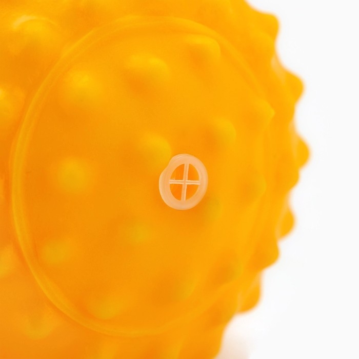 Игрушки для собак. Мячик с пищалкой &laquo;Оранжевый&raquo;, d=6,5 см