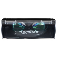 Очки для плавания ONLYTOP, с зеркальным покрытием, беруши, набор носовых перемычек, цвет чёрный Очки для плавания ONLYTOP, с зеркальным покрытием, беруши, набор носовых перемычек, цвет чёрный