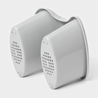 Сушилка для столовых приборов, 2 отделения, 17×15,2×16 см, цвет серый Сушилка для столовых приборов, 2 отделения, 17×15,2×16 см, цвет серый