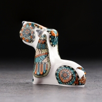 Фигурка гжель &laquo;Дружок&raquo;, бело-синий,керамика,