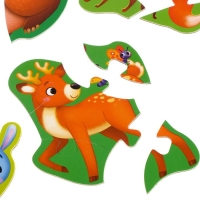 Макси-пазлы &laquo;Лесные жители&raquo;, 5 пазлов, 20 деталей