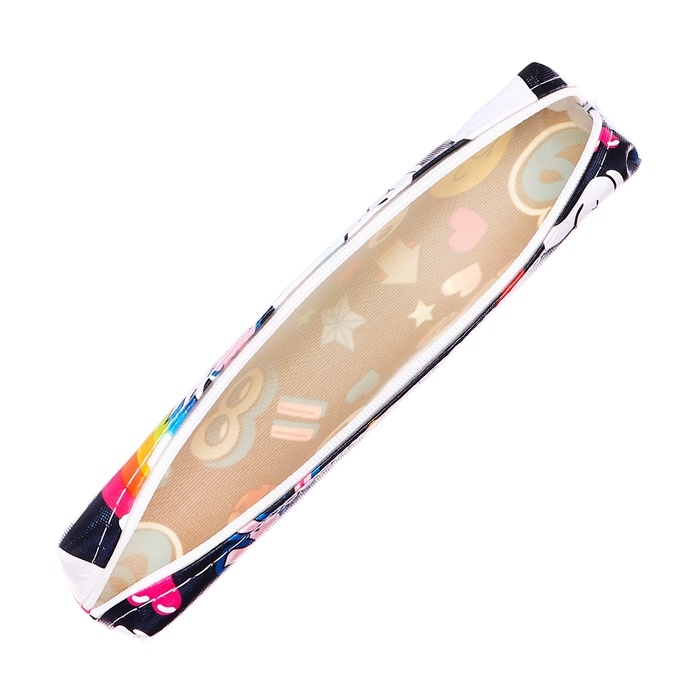 Пенал школьный на молнии Стикеры МИКС Пенал школьный на молнии Стикеры МИКС