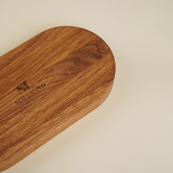 Поднос из дуба с двумя отделениями Sima-Land Home, 21&times;11&times;2 см