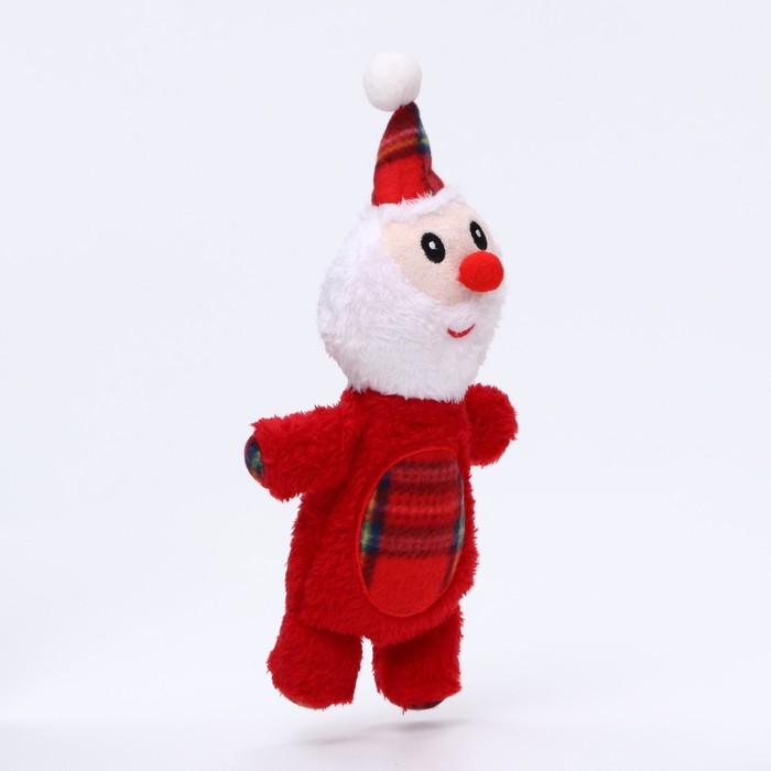 Игрушка мягкая для собак Игрушка мягкая для собак "Мороз" с пищалкой, 34 х 16 см