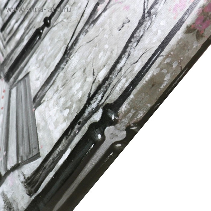 Картина-холст на подрамнике "Осень в большом городе" 60х100 см