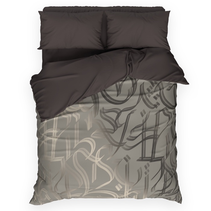 Постельное бельё Постельное бельё "Этель" Евро Graffiti 200*217 см, 220*240 см, 50*70 см - 2 шт, поплин 125 г/м2, хл 100%