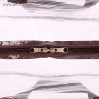 Сумка в роддом, размер 40х50х25 см, карман сбоку, цвет прозрачный/коричневый, Mum&Baby