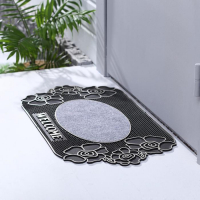 Коврик придверный Доляна &laquo;Welcome цветы&raquo;, 40&times;70 см, цвет МИКС