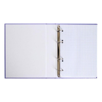 Тетрадь на 4 кольцах А5, 120 листов в клетку "Фиолетовая. METALLIC", обложка бумвинил, блок офсет Тетрадь на 4 кольцах А5, 120 листов в клетку "Фиолетовая. METALLIC", обложка бумвинил, блок офсет