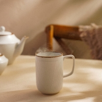 Кружка фарфоровая SL Home &laquo;Волна в камне&raquo;, 350 мл, цвет белый