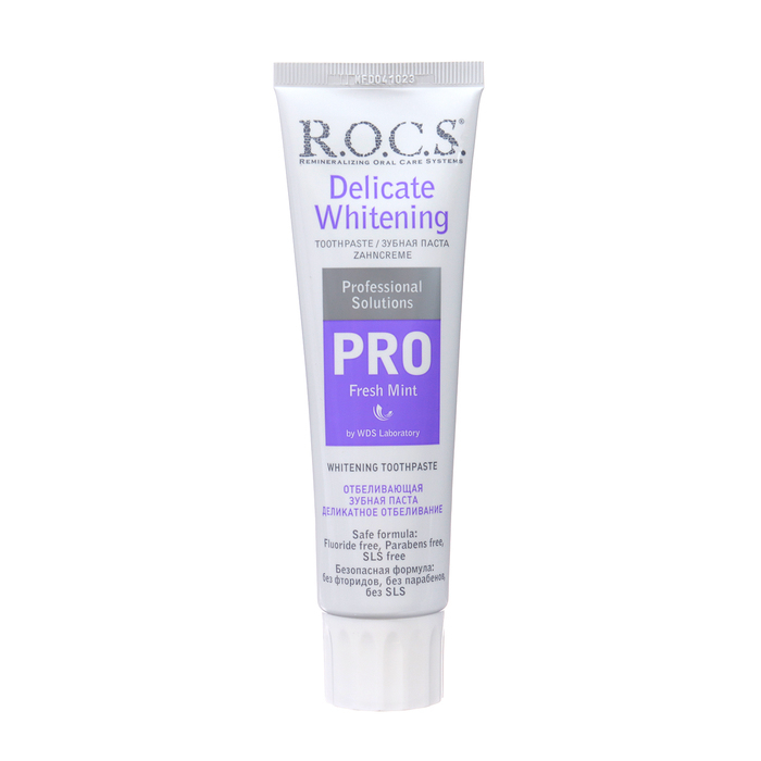 Зубная паста R.O.C.S. PRO Fresh Mint, «Деликатное отбеливание», 135 г Зубная паста R.O.C.S. PRO Fresh Mint, «Деликатное отбеливание», 135 г