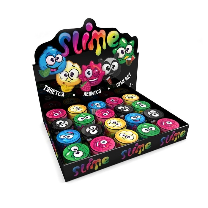 Слайм «Мини-слайм» , ароматный, тянется, лепится, прыгает, МИКС Слайм «Мини-слайм» , ароматный, тянется, лепится, прыгает, МИКС