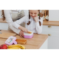 Контейнер для обеда «Единорог», 2 отделения, 400+400 мл, цвет розовый Контейнер для обеда «Единорог», 2 отделения, 400+400 мл, цвет розовый