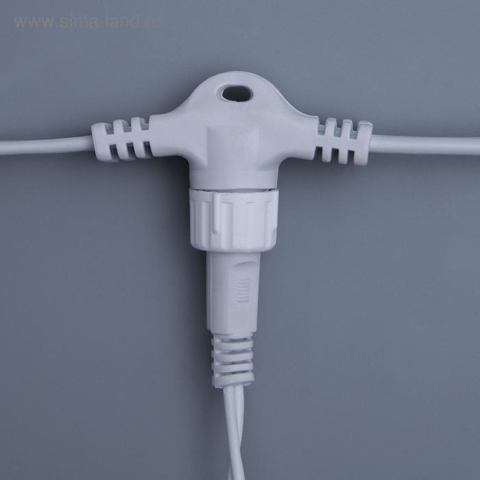 Гирлянда &laquo;Занавес&raquo; 2 &times; 6 м, IP44, УМС, белая нить, 1440 LED, свечение тёплое белое, 220 В