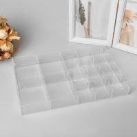 Подставка для презентации, 16 ячеек, 31&times;20,3&times;3,8 оргстекло 2 мм, В ЗАЩИТНОЙ ПЛЁНКЕ