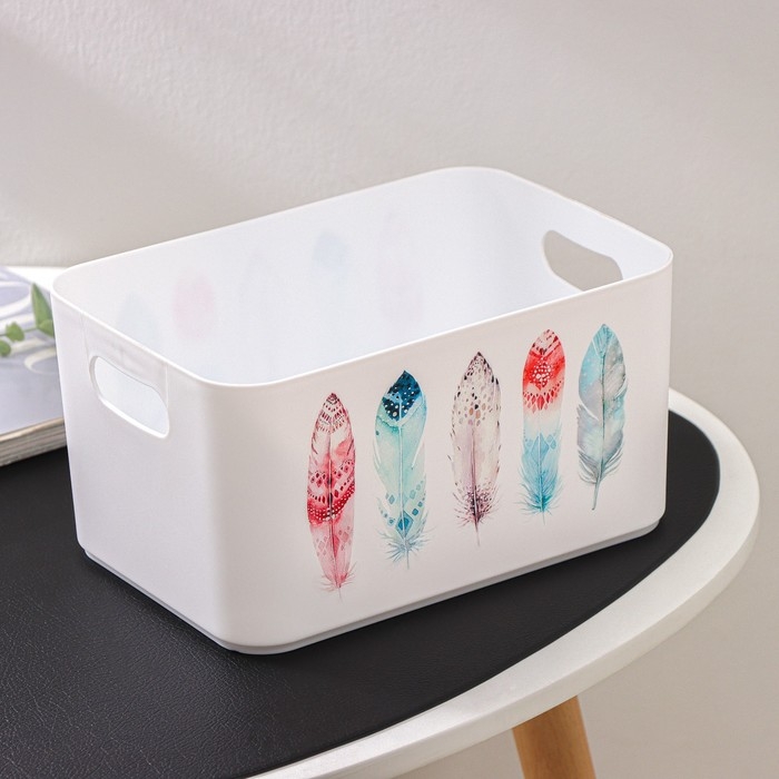 Корзина для хранения Serenity, 2,3 л, 23&times;15&times;12 см, цвет снежно-белый