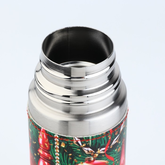 Термос в кожзаме "Новогоднее настроение", 500 мл