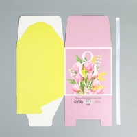 Коробка подарочная складная, упаковка, &laquo;8 марта&raquo;, 18 х 18 х 18 см