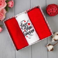 Набор полотенец &laquo;Love you forever&raquo; 30х60 см - 3шт