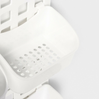 Корзина для хранения подвесная с контейнерами, 29&times;9,5&times;38 см, цвет белый