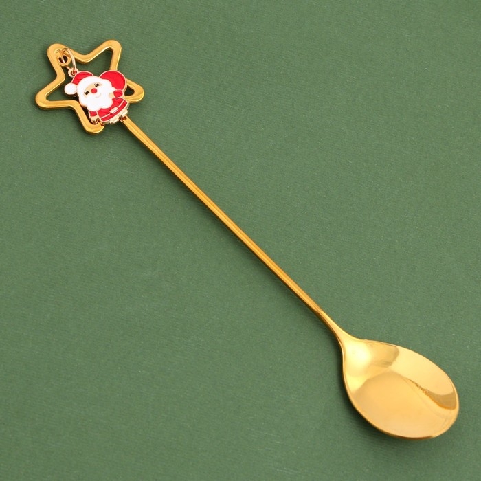 Новый год. Ложки столовая с подвесами &laquo;Счастья в Новом году&raquo;, 3 х 15,5 см