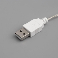 Гирлянда «Нить» 3 м с насадками «Сосульки 7,5 см», IP20, прозрачная нить, 20 LED, свечение мульти (RG/RB), мигание, USB Гирлянда «Нить» 3 м с насадками «Сосульки 7,5 см», IP20, прозрачная нить, 20 LED, свечение мульти (RG/RB), мигание, USB