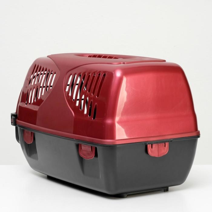 Переноска для животных Переноска для животных "Сириус", 33,5 х 31 х 50 см, красный перламутр