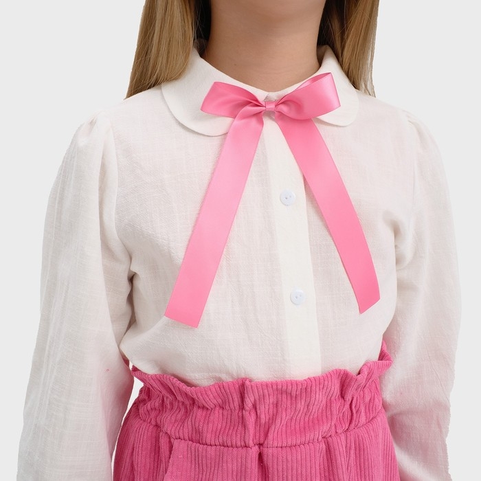 Рубашка детская KAFTAN, размер 36 (134-140 см), цвет белый