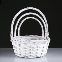 Набор корзин, 3 шт, 30&times;14/40 см,  26&times;12/34 см, 20&times;10/31 см, ива