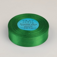 Лента атласная, 25 мм × 33 ± 2 м, цвет зелёный №019 Лента атласная, 25 мм × 33 ± 2 м, цвет зелёный №019