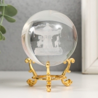 Сувенир стекло "Карусель" d=6 см ажурная подставка 8,5х6х6 см Сувенир стекло "Карусель" d=6 см ажурная подставка 8,5х6х6 см