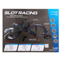 Автотрек &laquo;Турбо кросс&raquo;, с 2 машинами, 1:43, работает от сети