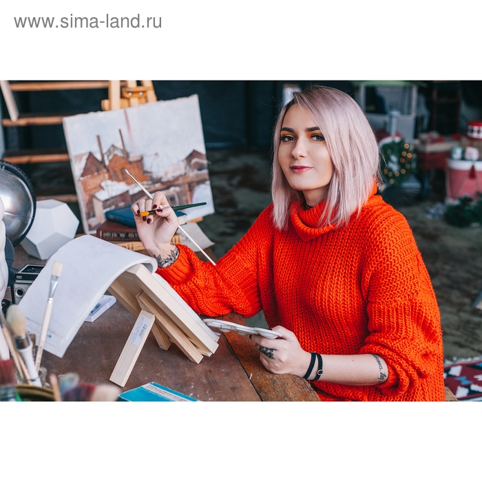 Мольберт настольный демонстрационный Мольберт настольный демонстрационный "Тренога", 200 x 150 x 160 мм (профиль 20 x 20 мм), неокрашенное дерево, Calligrata