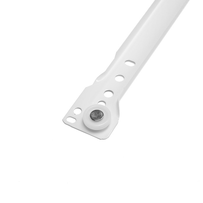 Роликовые направляющие ТУНДРА, L=550 мм, толщина 0,8 мм, белые, 2 шт. Роликовые направляющие ТУНДРА, L=550 мм, толщина 0,8 мм, белые, 2 шт.