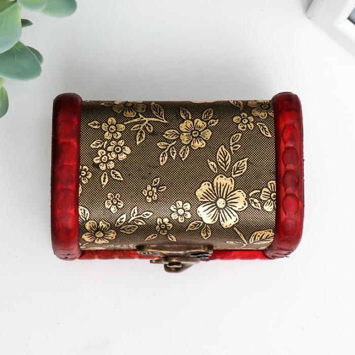 Шкатулка сундучок дерево Шкатулка сундучок дерево "Незабудки" 6х5,8х8,4 см