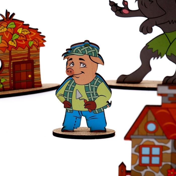 Кукольный театр сказки на столе «Три поросёнка» Кукольный театр сказки на столе «Три поросёнка»