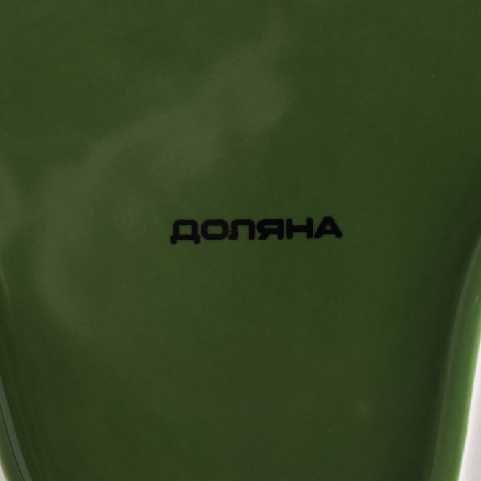 Блюдо сервировочное Доляна &laquo;Лист&raquo;, 20,2&times;2,2 см, цвет зелёный