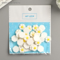 Декор для творчества пластик "Ромашка" набор 30 шт 0,9х0,9 см Декор для творчества пластик "Ромашка" набор 30 шт 0,9х0,9 см