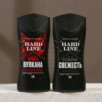 Подарочный набор косметики &laquo;Ярость вулкана&raquo;, гель для душа 250 мл и шампунь для волос 250 мл, HARD LINE