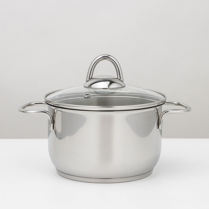 Набор посуды &laquo;Классика-прима&raquo;, 5 предметов: 4 кастрюли 1 л, 1,75 л, 3 л,5 л, сковорода 1 л, капсульное дно, индукция