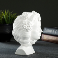 Кашпо - органайзер "Горгона Медуза" белая, 12,5х16х10,5см Кашпо - органайзер "Горгона Медуза" белая, 12,5х16х10,5см