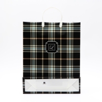 Пакет "Темная клетка", мягкий пластик, 42 x 32 см Пакет "Темная клетка", мягкий пластик, 42 x 32 см