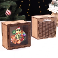 Копилка новогодняя "Богатого Года!" символ года, клевер, 14 х 14 х 8 см Копилка новогодняя "Богатого Года!" символ года, клевер, 14 х 14 х 8 см